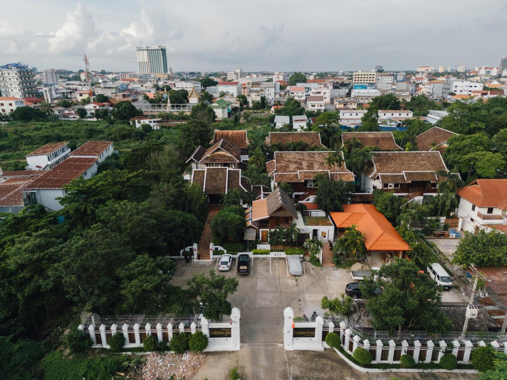 Green Park Boutique Hotel Vientiane Exteriér fotografie